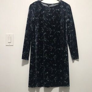George Poly Blend Mini Velvet Dress.